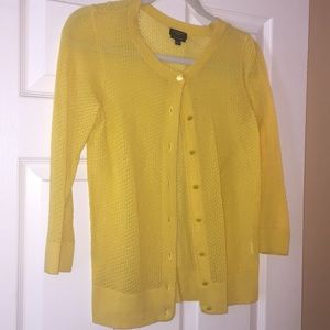 TALBOTS yellow sweater. Great for work!